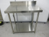 Hamoki Stainless Steel Prep Table with Shelf Under. Size H90 x W90 x D60cm - 3