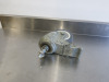 Stainless Steel Prep Table with Shelf Under on Castors. Size H98 x W60 x D60cm . Note: 1 x castor requires attention. - 5