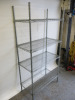 Vogue 4 Shelf Chrome Wire Rack. Size H185 x W90 x D45cm. - 3