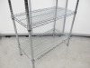 4 Shelf Chrome Wire Rack. Size H182 x W80 x D40cm. - 4