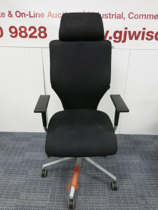 Orangebox X10 High Back Executive Office Swivel Chair with Head Rest.