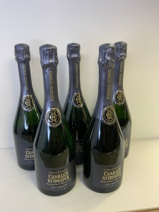 5 x Charles Heidsieck Champagne, Maison Fondee A Reims En, 1851, Brut Reserve, 75cl.