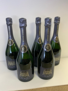 5 x Charles Heidsieck Champagne, Maison Fondee A Reims En, 1851, Brut Reserve, 75cl.