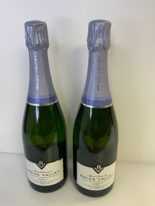 2 x Brut Reserve Bride Valley English Sparkling Wine, 2017, 75cl.