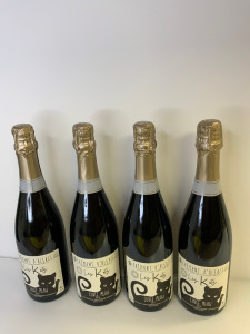 4 x Cremant D'Alsace, Les Katz, Cuvee Meow, Brut, 75cl.