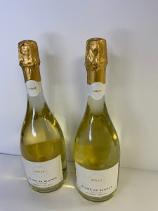 2 x Bolle Blanc De Blancs, Twice Fermented, Non Alcoholic White Wine, 75cl.