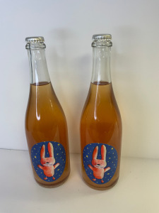 2 x Astro Bunny Sparkling Wine, Pet-Nat, 2023, 75cl.