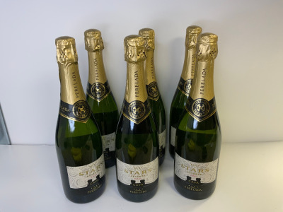 6 x Brut Stars Reserva Cava, Perelada, 2021, 75cl.