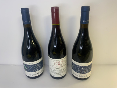 3 x Red Wine to Include: 1 x Morgan Appellation Morgon Controlee, Domaine J.Chamonard, 2019, 75cl & 2 x Fleurie Clos De I'Amandier, Domaine, 2022, 75cl.