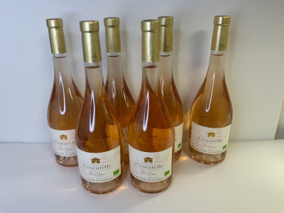 6 x Chateau L'escarelle, Rose, 2023, 75cl.