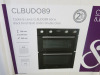 Boxed/New Cooke & Lewis Built Under Double Oven, Model CLBUDO89. - 3