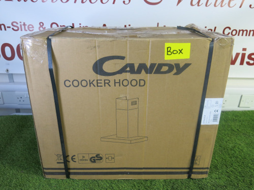 Boxed/New Candy Chimney Cooker Hood, Model CTS6CEX.