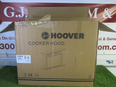 Boxed/New Hoover Downdraft Cooker Hood, Model HDD9800/1B. NOTE: unsure if complete.