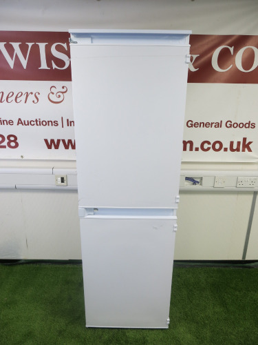 New GoodHome Integrated Fridge Freezer, Model GHB15050FFUK. Size 176 x W54 x D53cm. NOTE: scuff to side