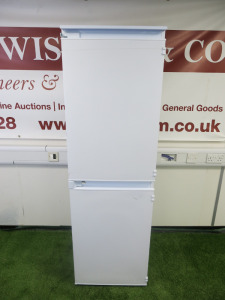 New GoodHome Integrated Fridge Freezer, Model GHB15050FFUK. Size 176 x W54 x D53cm. NOTE: scuff to side