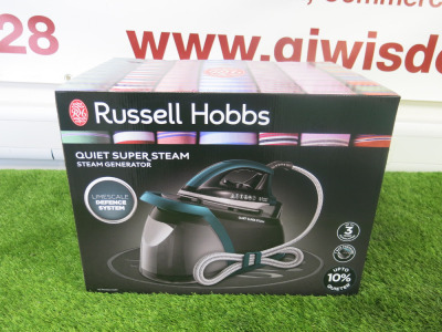 Boxed/New Russell Hobbs Quiet Super Steam Generator Iron, Model 24450.