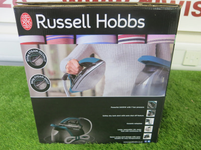 Boxed/New Russell Hobbs Quiet Super Steam Generator Iron, Model 24450.