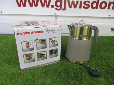 Boxed/New Morphy Richards Signature Opulent 1.5l Jug Kettle, Model 100743