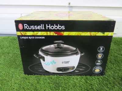 Boxed/New Russell Hobbs Large Ice Cooker, Model 27040.