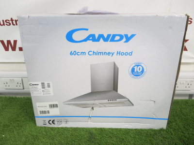 Boxed/New Candy Cooker Hood, Model CCE60NX/S.