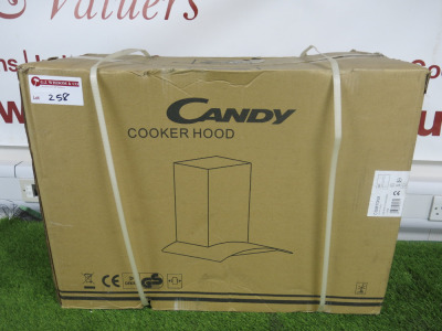 Boxed/New Candy Wall Mounted Cooker Hood, Model CGM70NX.