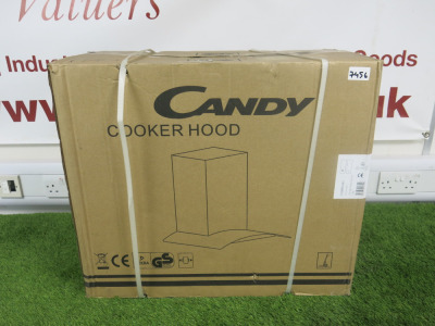 Boxed/New Candy Wall Mounted Cooker Hood, Model CGM60NX/1.