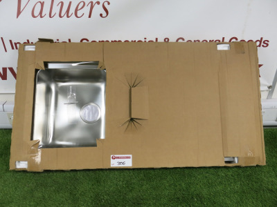 Packaged/New Franke 1.5 Bowl Stainless Steel Sink & Drainer, Size 100cm x 53cm x 23cm.