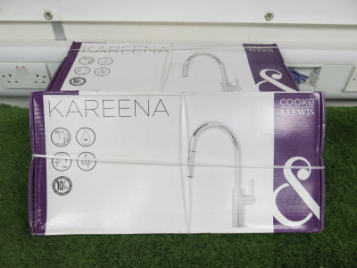 4 x Boxed/New Cooke & Lewis Pull Out Single Lever Kitchen Mixer Tap, Model Kareena.