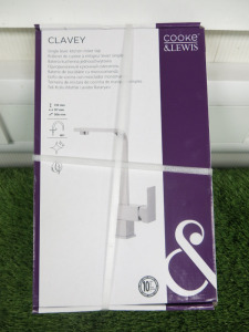 Boxed/New Cooke & Lewis Single Lever Kitchen Mixer Tap, Model Clavey.