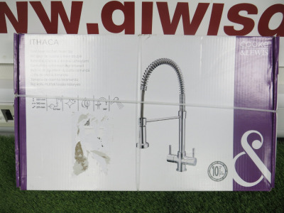 Boxed/New Cooke & Lewis Twin Lever Kitchen Mixer Tap, Model Ithaca.