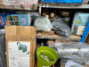 4 x Shelves of Assorted Gardening Tools, Items & Accessories to Include: Garden Hoses, Poly Tunnel, Covers, Rolls of Mesh & Weed Control Fabric, All Pond Solutions, Garden Trolley, Blower/Vacuum, Hedge Trimmer Black Buckets & 2 x Metal Bins. - 6