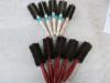 10 x Wooden Handle Round Brushes. (As Viewed/Pictured)