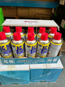 3 x Boxes of 15 AC-90 425ml Water Displacing Lubricant.