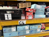 5 x Shelves with Large Quantity of Branded Bosch, Blueprint, Febi Bilestein Car Parts & Consumables to Include: Brake Pads & Discs, Brake Shoes, Belts, Filters, Alternators, Bulbs, Thermostats, Wheel Bearing Kits etc. For Assorted Vehicles (As Viewed & I - 2