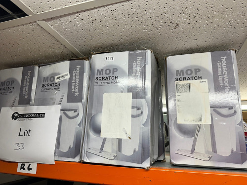 11 x Boxed Mop Scratch Cleaning Mops.