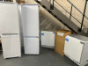 6 x Assorted Integrated Fridges & Fridge Freezers to Include: Beko Fridge, Beko Fridge Freezer, GoodHome Fridge Freezer, 2 x Beko Fridges & Candy Larder Fridge. NOTE spares or repair.