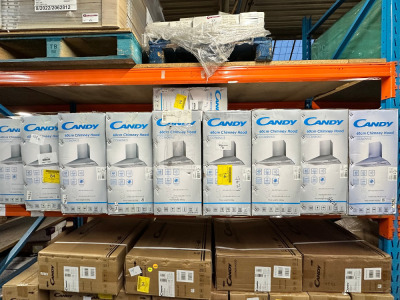 20 x Boxed Candy 60cm Chimney Hoods, Model CCE60NX/S.