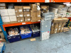 Large Quantity of Assorted Hardware to Include: 29 x Boxes of 12 Pairs of Keyhole Brushed Nickel Effect Handles, 8 x Crates & 11 Boxes of Chrome & Brushed Brass Effect Cup Handles, 8 x Boxes of 20 Pairs of Soft Close 170 Degree Hinges, 50 x Boxes of 12 Pa