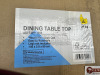 40 x Boxed Dining Table Top (ABPT4011-D53) in Wood Effect Dark Oak, Size 140 x 3.8 x 90cm (Legs Not Included). - 2