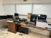 Assorted IT Equipment in Office to Include: HP Printer, Xerox VersoLink C405, Bonsai Shredder, Ring Binder, Kroy K4652NB Label Printer Dymo Label Printer, 2 x TSC Thermal Printers, Zebra ZD220 Thermal Printer, FedEx ZP505EPL Thermal Printer, 2 x HP All in
