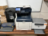 Assorted IT Equipment in Office to Include: HP Printer, Xerox VersoLink C405, Bonsai Shredder, Ring Binder, Kroy K4652NB Label Printer Dymo Label Printer, 2 x TSC Thermal Printers, Zebra ZD220 Thermal Printer, FedEx ZP505EPL Thermal Printer, 2 x HP All in - 2