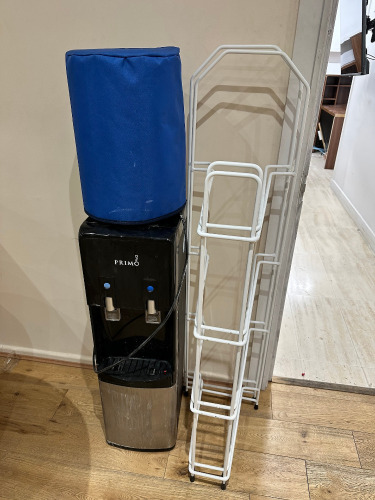 Primo Water Dispenser with 2 x Water Bottle Stands.