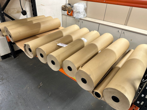 9 x Rolls of Imitation Kraft Brown Packing Paper, 90GSM, 900mm.