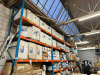 10 x Bays of Orange & Blue Boltless Pallet Racking to Include: 12 x 90cm Deep Uprights (Heights 6 x 4m & 6 x 5m), 86 x Crossbeams (Width 280cm), 13 x Supports & 38 x Wooden Shelves. - 3