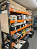 8 x Bays of Dark Grey & Orange Boltless Racking to Include: 14 x 70cm Deep Uprights (Height 2 x 300cm & 12 x 215cm), 78 x Crossbeams (Width 270cm) & 39 x Wooden Shelves. - 6