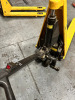 1000kg Electric Powered Pallet Truck in Yellow. NOTE: requires repair, oil leaking. - 3