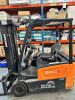 Doosan B20T-7, 2000kg, 3 Wheel Cushion/Pneumatic Electric Forklift with Triple Mast & Side Shift, Capacity . Running Hours 895, DOM 2017. Comes with Espex 5DTT48/90 Smart Derivative Battery Charger & Manuals with 1 x Key. - 2