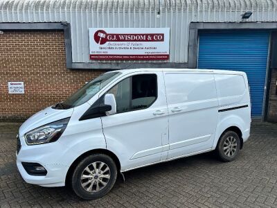 BT71 SRU: (2021) Ford Transit Custom 300 Limited, 2.0 TDCI, Eco Blue White Panel Van. Diesel, Auto, 1995cc, Mileage 64,906. MOT Expired November 2024. Comes with Logbook & Key.