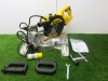 Boxed Reconditioned DeWalt Sliding 216mm Electric Mitre Saw, Model DWS773-LX, 110V, Cut Depth 70mm.