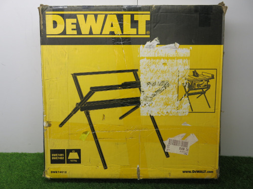 Boxed Reconditioned DeWalt Scissor Stand Table, Model DWE74912.